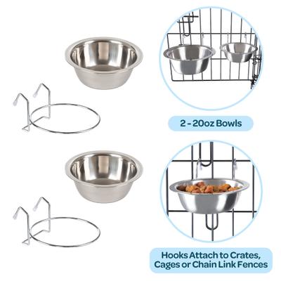 Show full view: Pet Adobe Hanging Dog Bowl Set, 20-oz slide 4 of 8