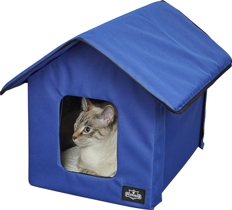 Yitahome Winter Waterproof Nylon Outdoor Heated Cat House, Green