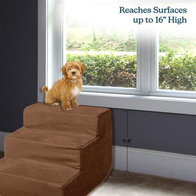 Show full view: Pet Adobe High Density Foam Dog & Cat Steps, Brown, 3 Step slide 5 of 8