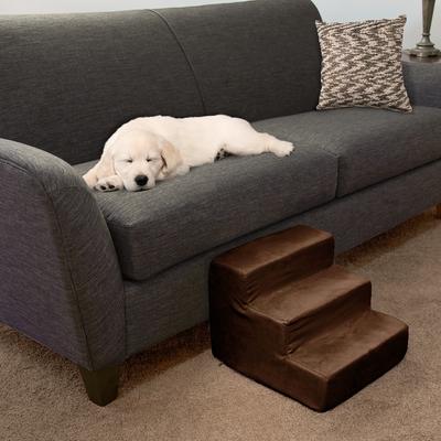 Show full view: Pet Adobe High Density Foam Dog & Cat Steps, Brown, 3 Step slide 7 of 8