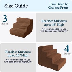 Pet Adobe High Density Foam Dog & Cat Steps, Brown, 4 Step slide 2 of 7
