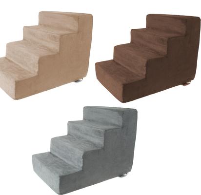 Show full view: Pet Adobe High Density Foam Dog & Cat Steps, Brown, 4 Step slide 6 of 8