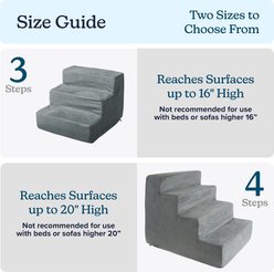 Pet Adobe High Density Foam Dog & Cat Steps, Gray, 3 Step slide 2 of 7