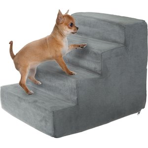 Pet Adobe High Density Foam Dog & Cat Steps, Gray, 4 Step