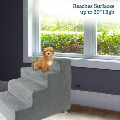 Show full view: Pet Adobe High Density Foam Dog & Cat Steps, Gray, 4 Step slide 5 of 8