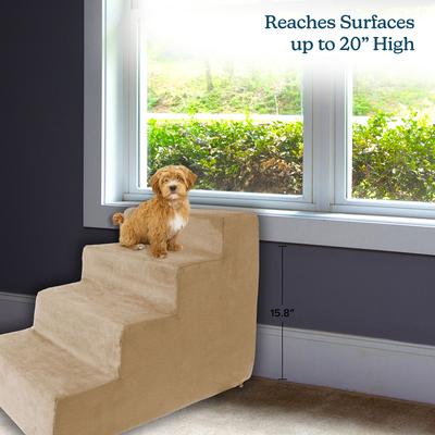 Show full view: Pet Adobe High Density Foam Dog & Cat Steps, Tan, 4 Step slide 5 of 8