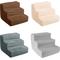 Show in main carousel: Pet Adobe High Density Foam Dog & Cat Steps, Two-Tone Gray, 3 Step slide 6 of 8
