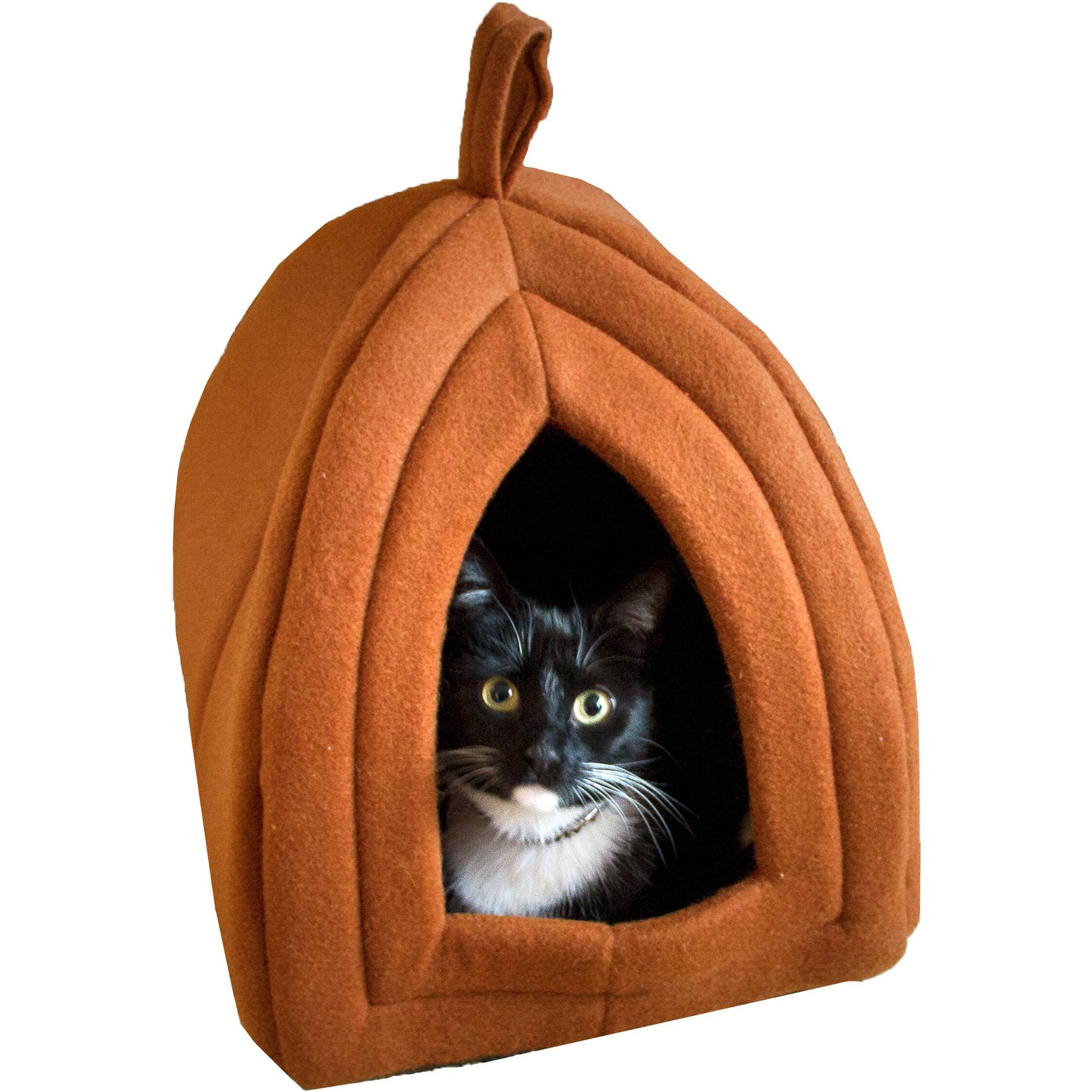 Pet Adobe Igloo Style Cat Tent, Light Brown