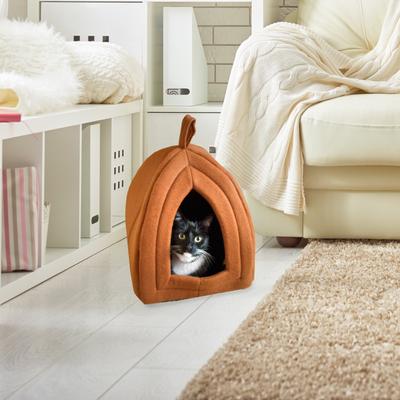 Show full view: Pet Adobe Igloo Style Cat Tent, Light Brown slide 4 of 8