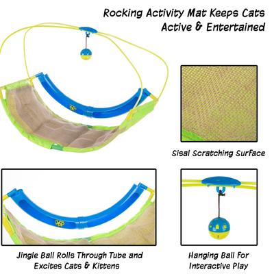 Show full view: Pet Adobe Interactive Rocking Cat Activity Mat slide 3 of 6
