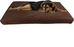 Pet Adobe Memory Foam Waterproof Covered Dog Bed, Brown, X-Large