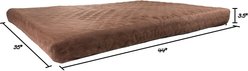 Pet Adobe Memory Foam Waterproof Covered Dog Bed, Brown, X-Large slide 2 of 8