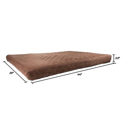 Show full view: Pet Adobe Memory Foam Waterproof Covered Dog Bed, Brown, X-Large slide 2 of 9