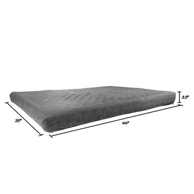 Show full view: Pet Adobe Memory Foam Waterproof Covered Dog Bed, Gray, X-Large slide 2 of 9