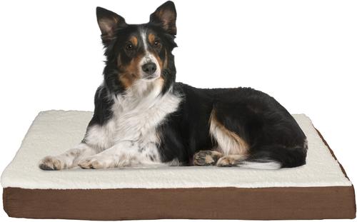 Show full view: Pet Adobe Memory Orthopedic Foam Bolster Dog Bed with Removable Cover, Large, Brown slide 1 of 8