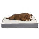 Pet Adobe Memory Orthopedic Foam Bolster Dog Bed with Removable Cover, Medium, Gray