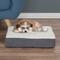 Show in main carousel: Pet Adobe Memory Orthopedic Foam Bolster Dog Bed with Removable Cover, Small, Gray slide 6 of 8