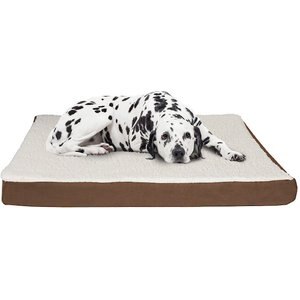 Pet Adobe Memory Orthopedic Foam Bolster Dog Bed with Removable Cover, X-Large, Brown