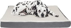Pet Adobe Memory Orthopedic Foam Bolster Dog Bed with Removable Cover, X-Large, Gray
