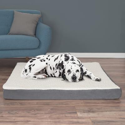 Show full view: Pet Adobe Memory Orthopedic Foam Bolster Dog Bed with Removable Cover, X-Large, Gray slide 6 of 8