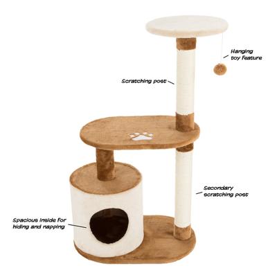 Show full view: Pet Adobe Multi-Level 37.5-in Cat Tree & Condo slide 3 of 8