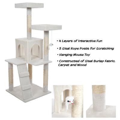 Show full view: Pet Adobe Multi-Level 50.25-in Cat Tree slide 4 of 9