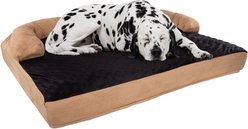 Pet Adobe Orthopedic Foam Covered Dog Bed, Brown, Jumbo