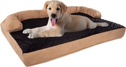 Pet Adobe Orthopedic Foam Covered Dog Bed, Brown, Large