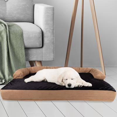 Show full view: Pet Adobe Orthopedic Foam Covered Dog Bed, Brown, Large slide 4 of 9