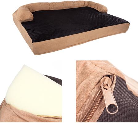 Show full view: Pet Adobe Orthopedic Foam Covered Dog Bed, Brown, Large slide 8 of 9