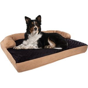 Pet Adobe Orthopedic Foam Covered Dog Bed, Brown, X-Large