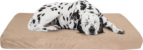 Show full view: Pet Adobe Orthopedic Memory Foam Bolster Dog Bed with Removable Cover, Large, Tan slide 1 of 9