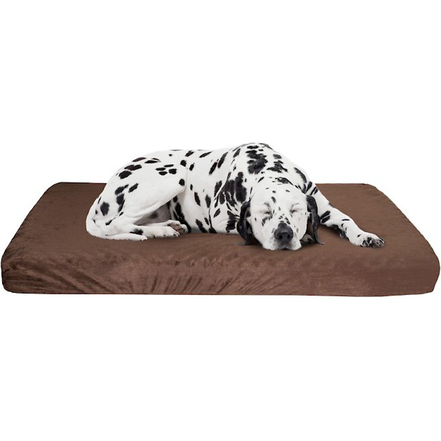 Pet Adobe Orthopedic Memory Foam Bolster Dog Bed with Removable Cover, Medium, Brown