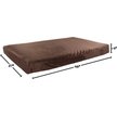 Show in main carousel: Pet Adobe Orthopedic Memory Foam Bolster Dog Bed with Removable Cover, Medium, Brown slide 2 of 8