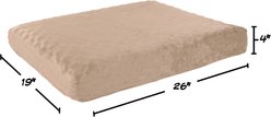 Pet Adobe Orthopedic Memory Foam Bolster Dog Bed with Removable Cover, Small, Tan slide 2 of 7