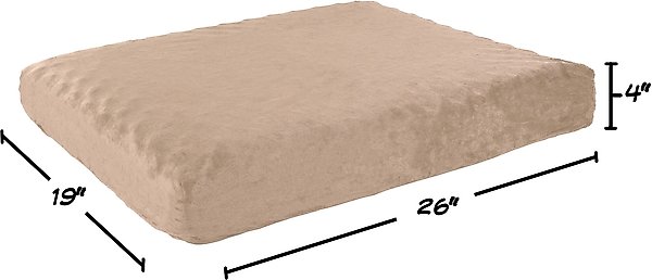 Show full view: Pet Adobe Orthopedic Memory Foam Bolster Dog Bed with Removable Cover, Small, Tan slide 2 of 8