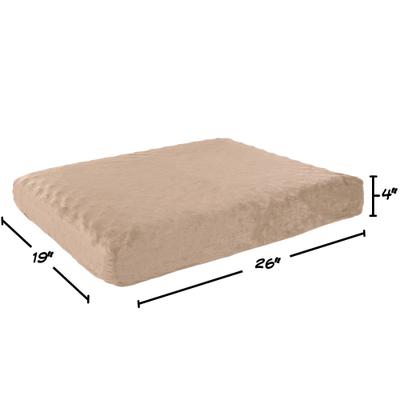 Show full view: Pet Adobe Orthopedic Memory Foam Bolster Dog Bed with Removable Cover, Small, Tan slide 2 of 8