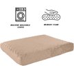 Show in main carousel: Pet Adobe Orthopedic Memory Foam Bolster Dog Bed with Removable Cover, Small, Tan slide 3 of 8