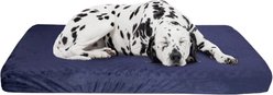 Pet Adobe Orthopedic Memory Foam Bolster Dog Bed with Removable Cover, X-Large, Blue