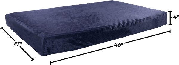 Show full view: Pet Adobe Orthopedic Memory Foam Bolster Dog Bed with Removable Cover, X-Large, Blue slide 2 of 8