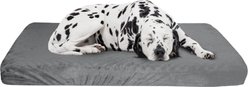 Pet Adobe Orthopedic Memory Foam Bolster Dog Bed with Removable Cover, X-Large, Gray