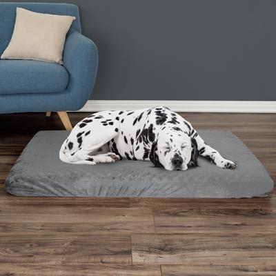 Show full view: Pet Adobe Orthopedic Memory Foam Bolster Dog Bed with Removable Cover, X-Large, Gray slide 6 of 8