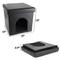 Show in main carousel: Pet Adobe Faux-Leather Ottoman Dog & Cat House, Black slide 3 of 8