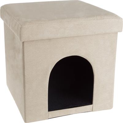 Show full view: Pet Adobe Microsuede Ottoman Dog & Cat House, Tan slide 5 of 6