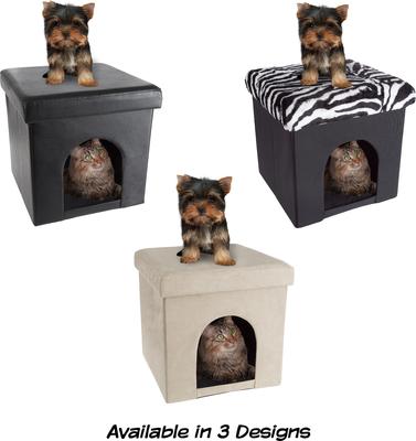 Show full view: Pet Adobe Microsuede Ottoman Dog & Cat House, Tan slide 6 of 6