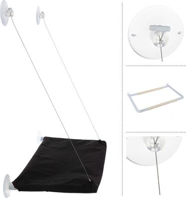 Show full view: Pet Adobe Oxford Cloth Large Cat Window Perch, Black slide 4 of 6