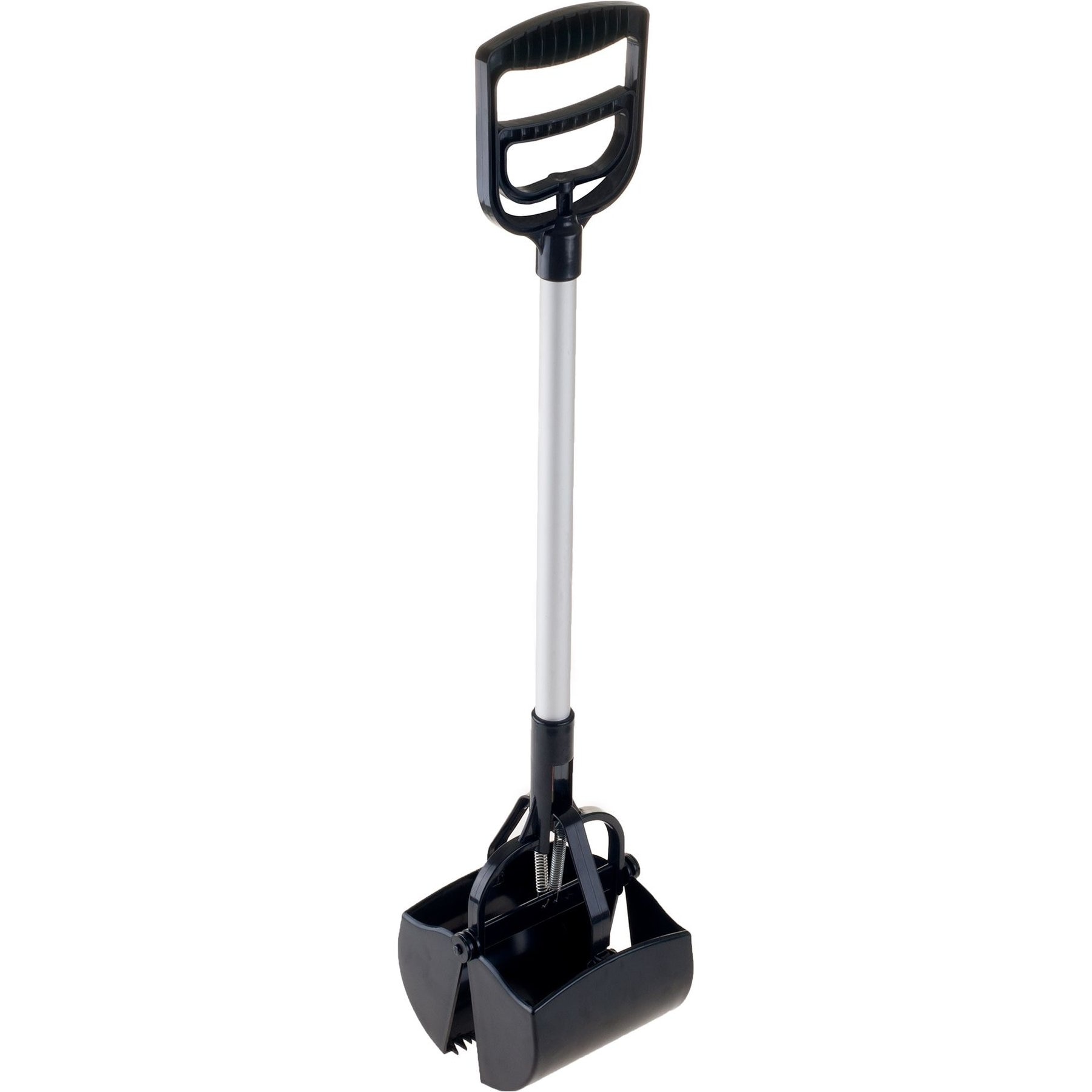 Pet Adobe Plastic & Aluminum Poop Grabber with Long Handle Cat & Dog Pooper Scooper, Black