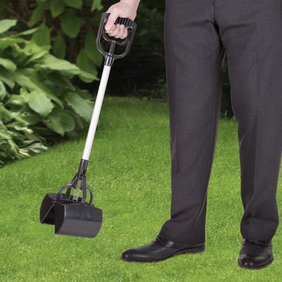 Show full view: Pet Adobe Plastic & Aluminum Poop Grabber with Long Handle Cat & Dog Pooper Scooper, Black slide 8 of 10