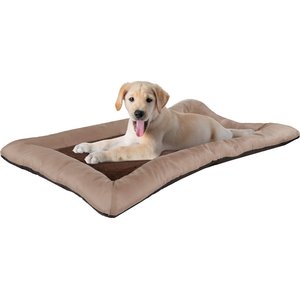 Pet Adobe Plush Cozy Covered Dog Bed, Tan