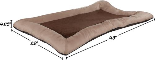 Show full view: Pet Adobe Plush Cozy Covered Dog Bed, Tan slide 2 of 9